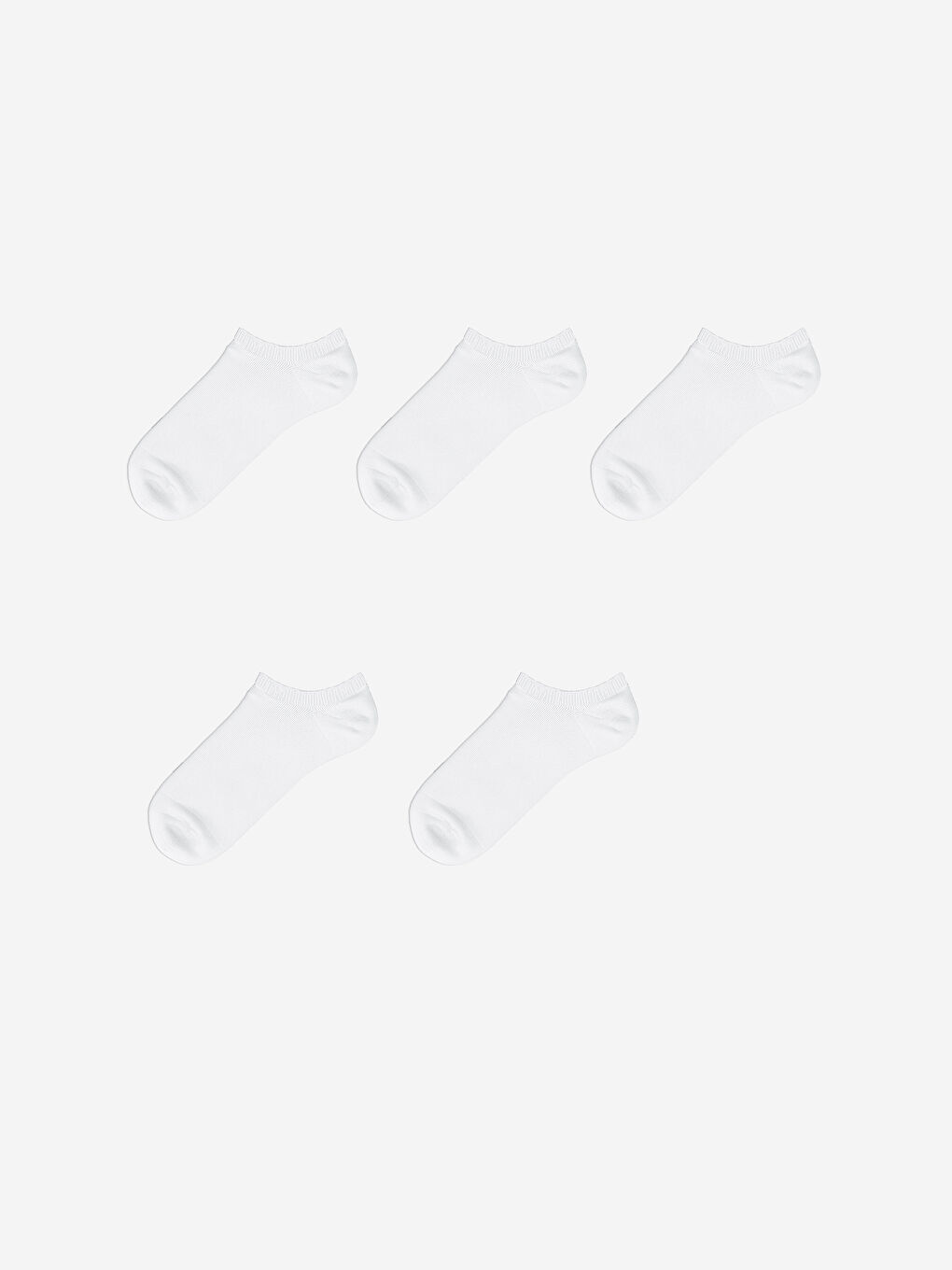 Women's Plain Trainer Socks 5 Pack -W52271Z8-FFB