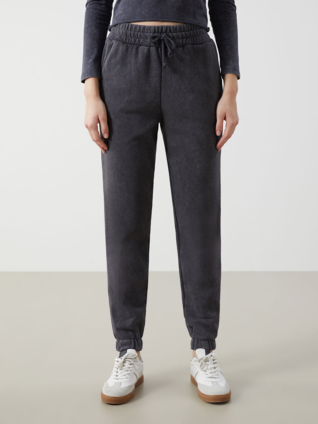 Elasticated Waist Women's Jogger Sweatpants -S5K823Z8-DC4