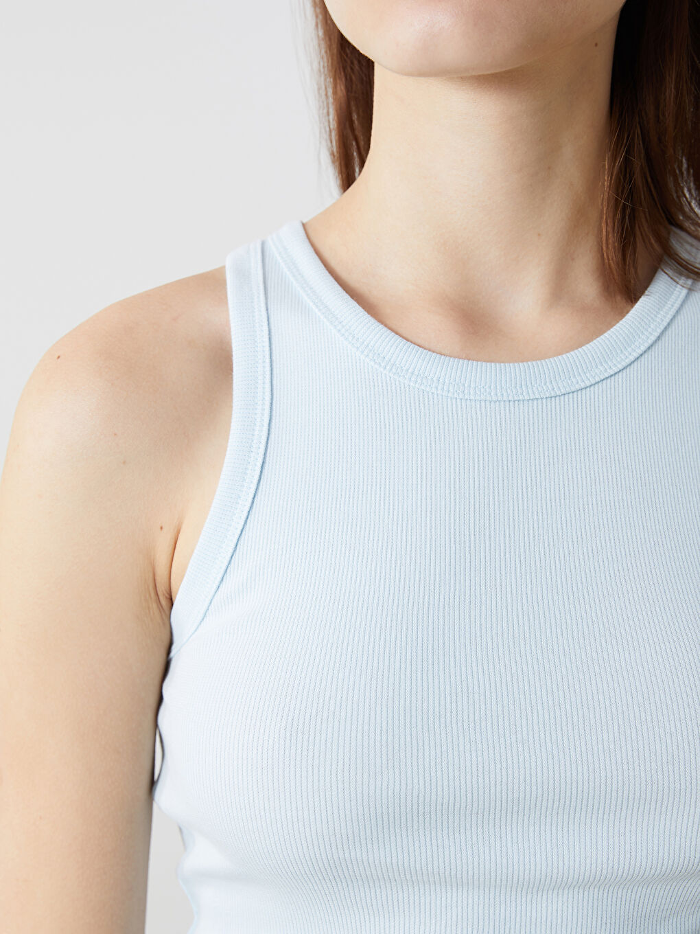 Crew Neck Crop Women's Tank Top -S5K874Z8-CU5