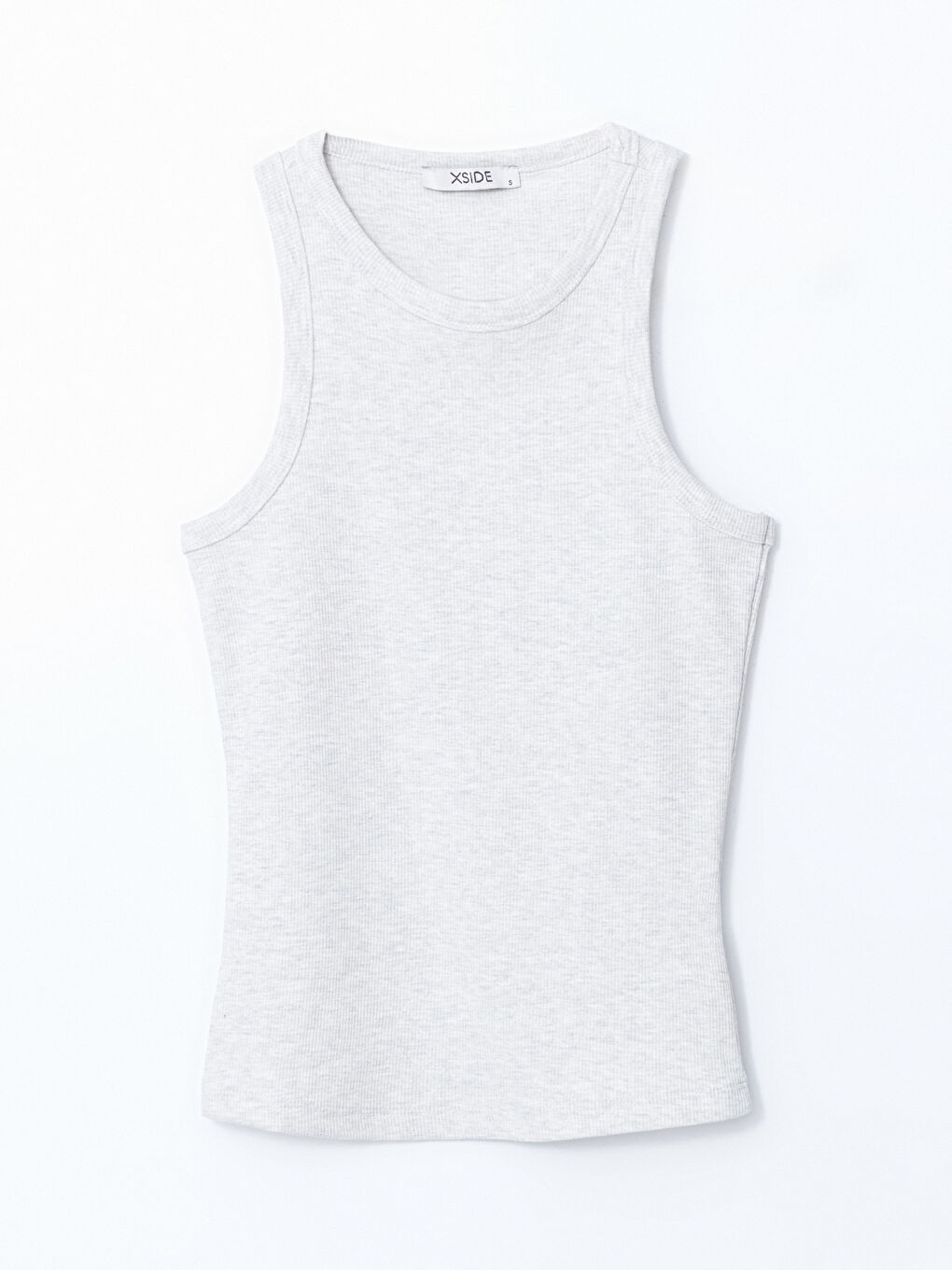 Crew Neck Textured Women's Tank Top -S5K876Z8-LAL