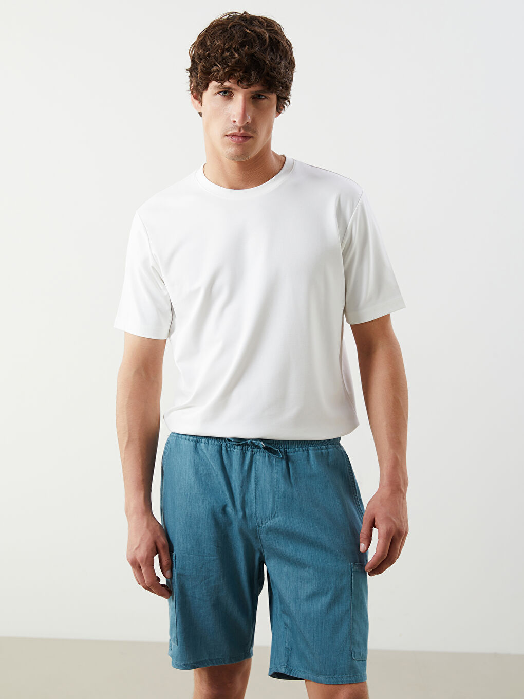 Comfortable Fit Men's Jean Shorts -S5K882Z8-HCG