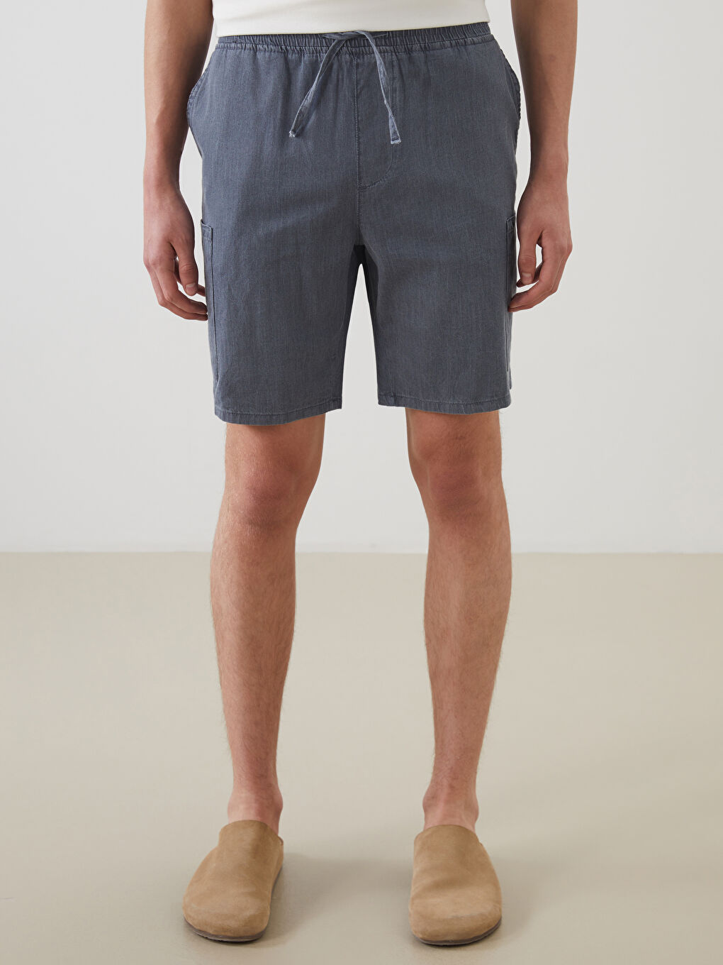 Relaxed Fit Men's Denim Shorts -S5K883Z8-H6Q