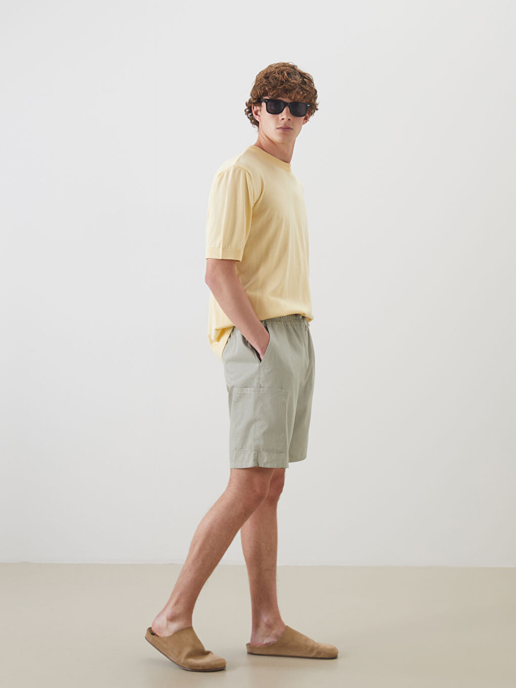 Relaxed Fit Men's Denim Shorts -S5K884Z8-GMZ