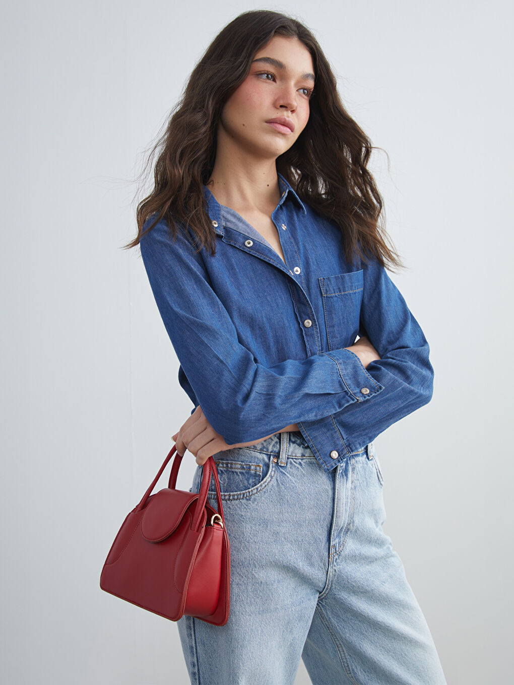 LCW ACCESSORIES حقيبة كتف نساء مع حزام قابل للإزالة -S5K893Z8-CRT