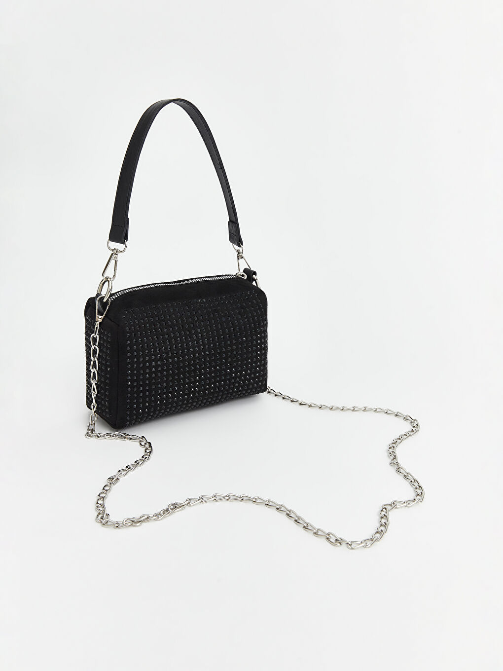 LCW ACCESSORIES Siyah Zincir Detaylı Kadın Omuz Çantası