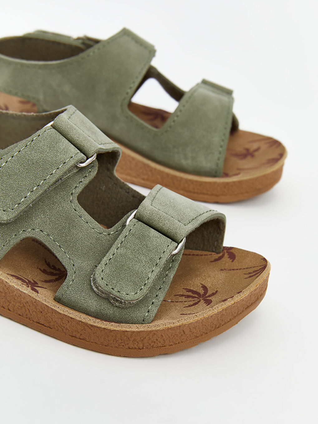 LCW STEPS Haki Cırt Cırtlı Erkek Bebek Sandalet - 2