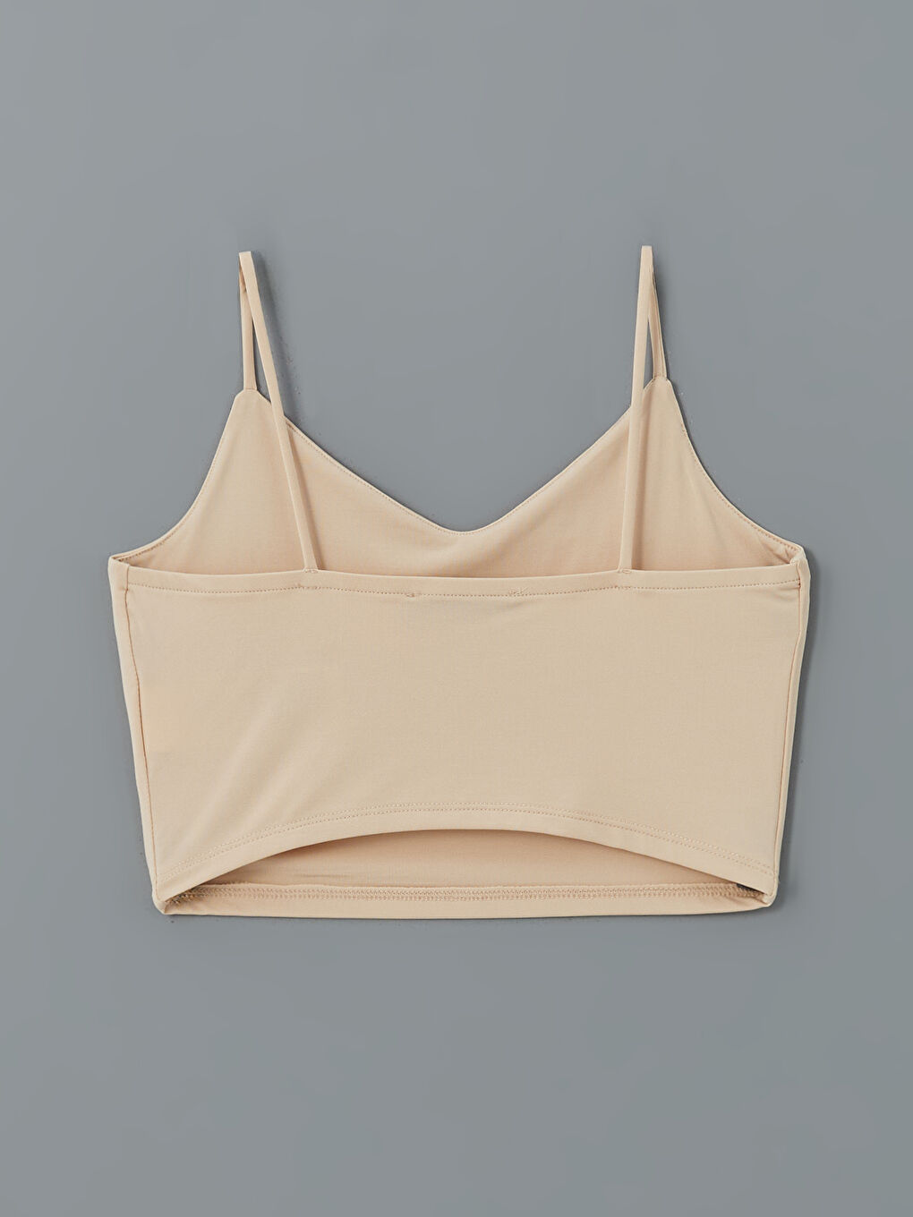 V-Neck Plain Strappy Women's Crop Top -S5K901Z8-D1N