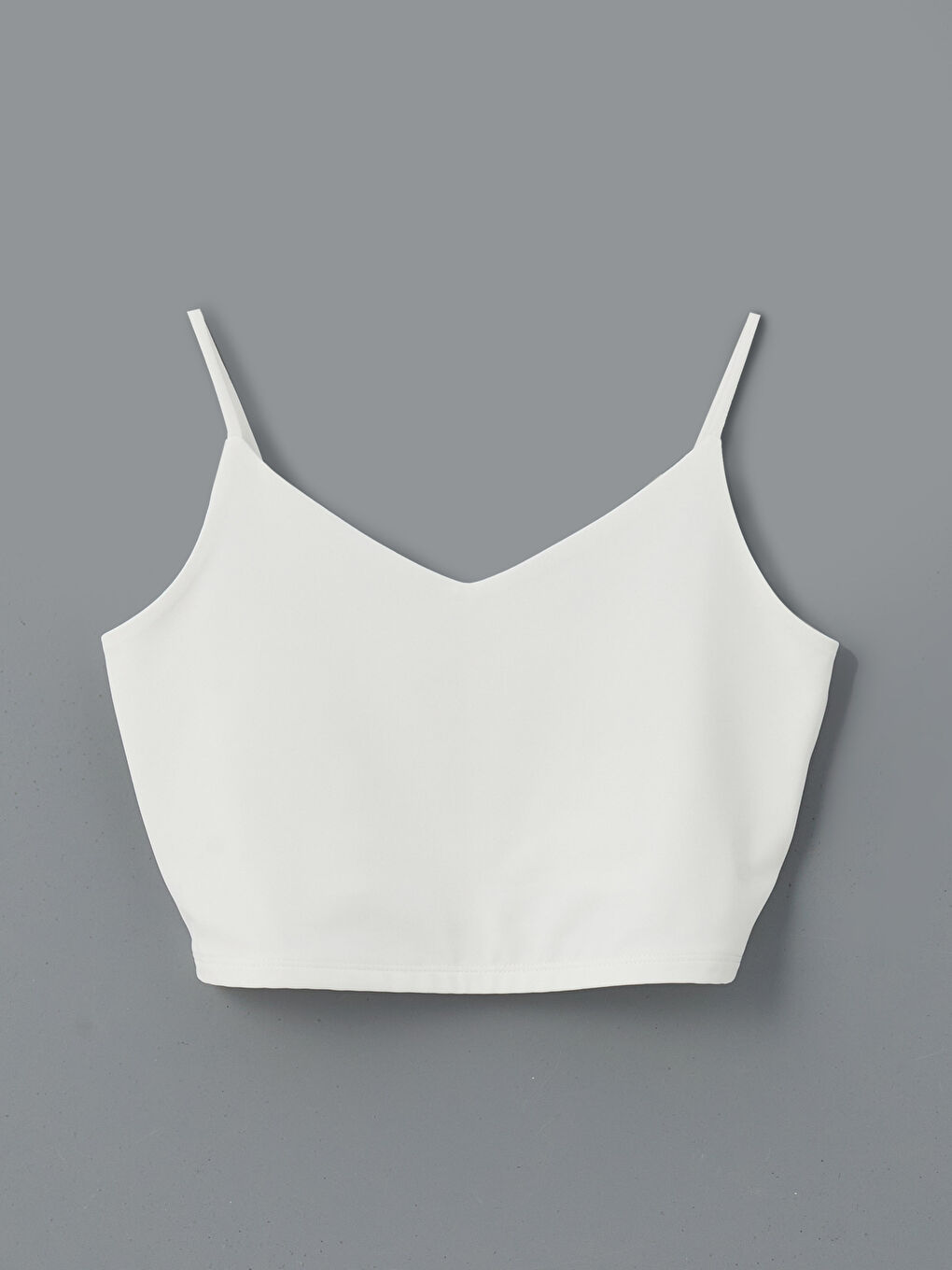 V-Neck Plain Strappy Women's Crop Top -S5K901Z8-Q6K