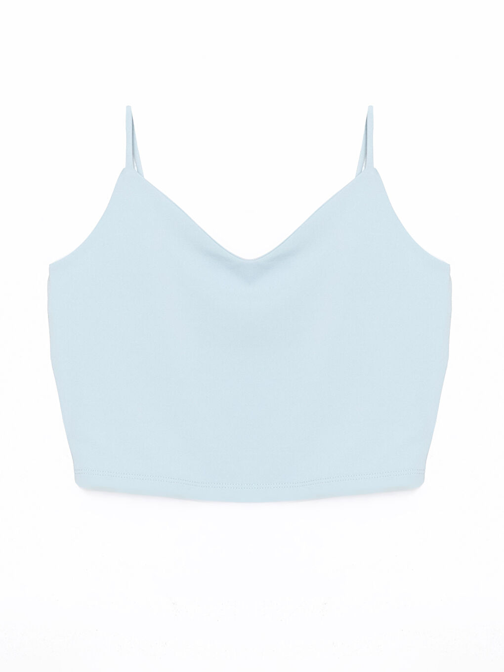 V-Neck Plain Strappy Women's Crop Top -S5K901Z8-Z0P