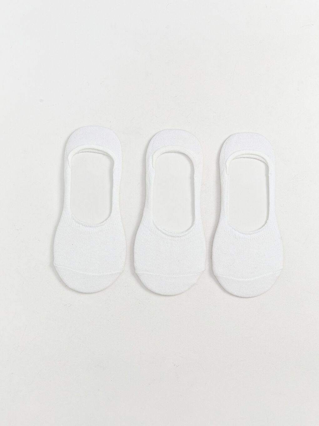 Beyaz Basic Kız Çocuk Babet Çorap 3'lü