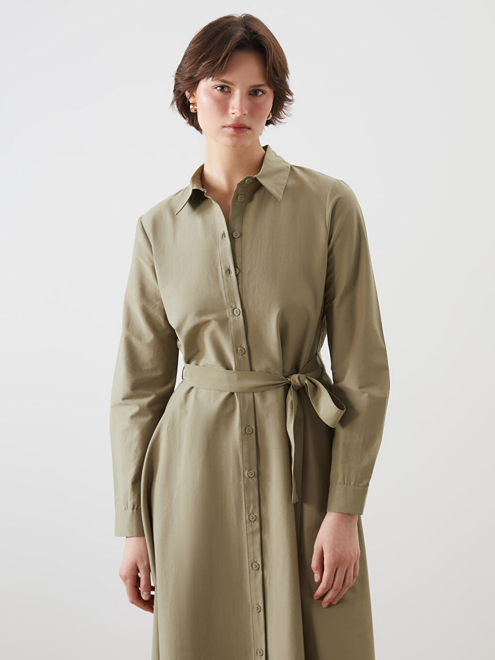 Poplin Women'S Shirt Dress -S5K927Z8-CX0