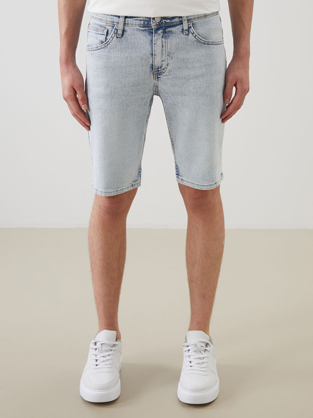 Skinny Fit Men's Denim Shorts -S5K944Z8-311