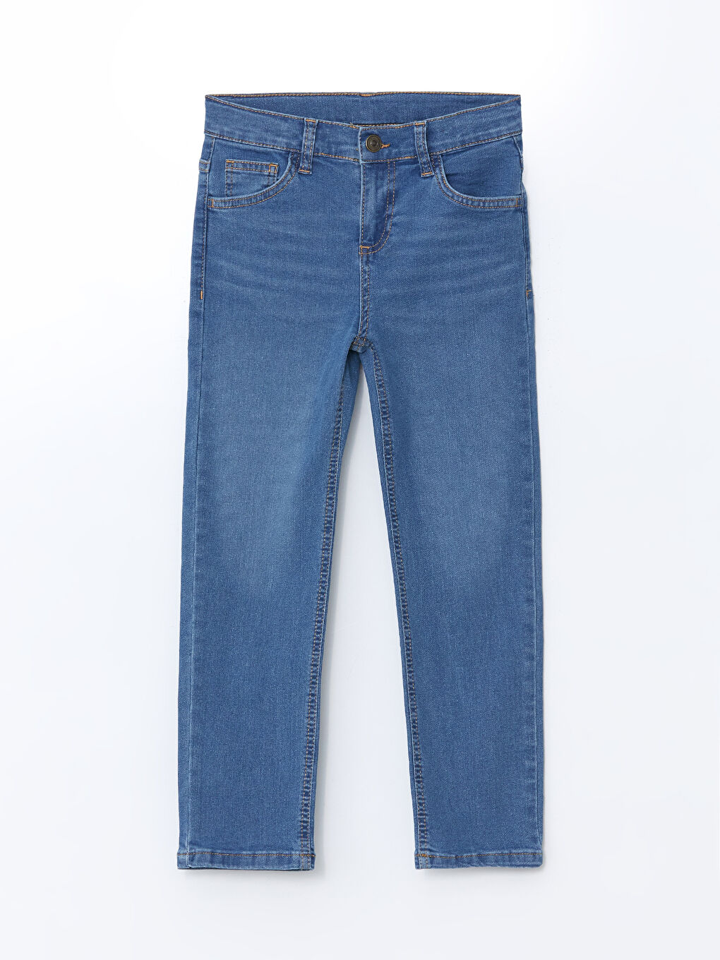 LCW ECO Indigo Beli Ayarlanabilir Lastikli Erkek Çocuk Jean Pantolon