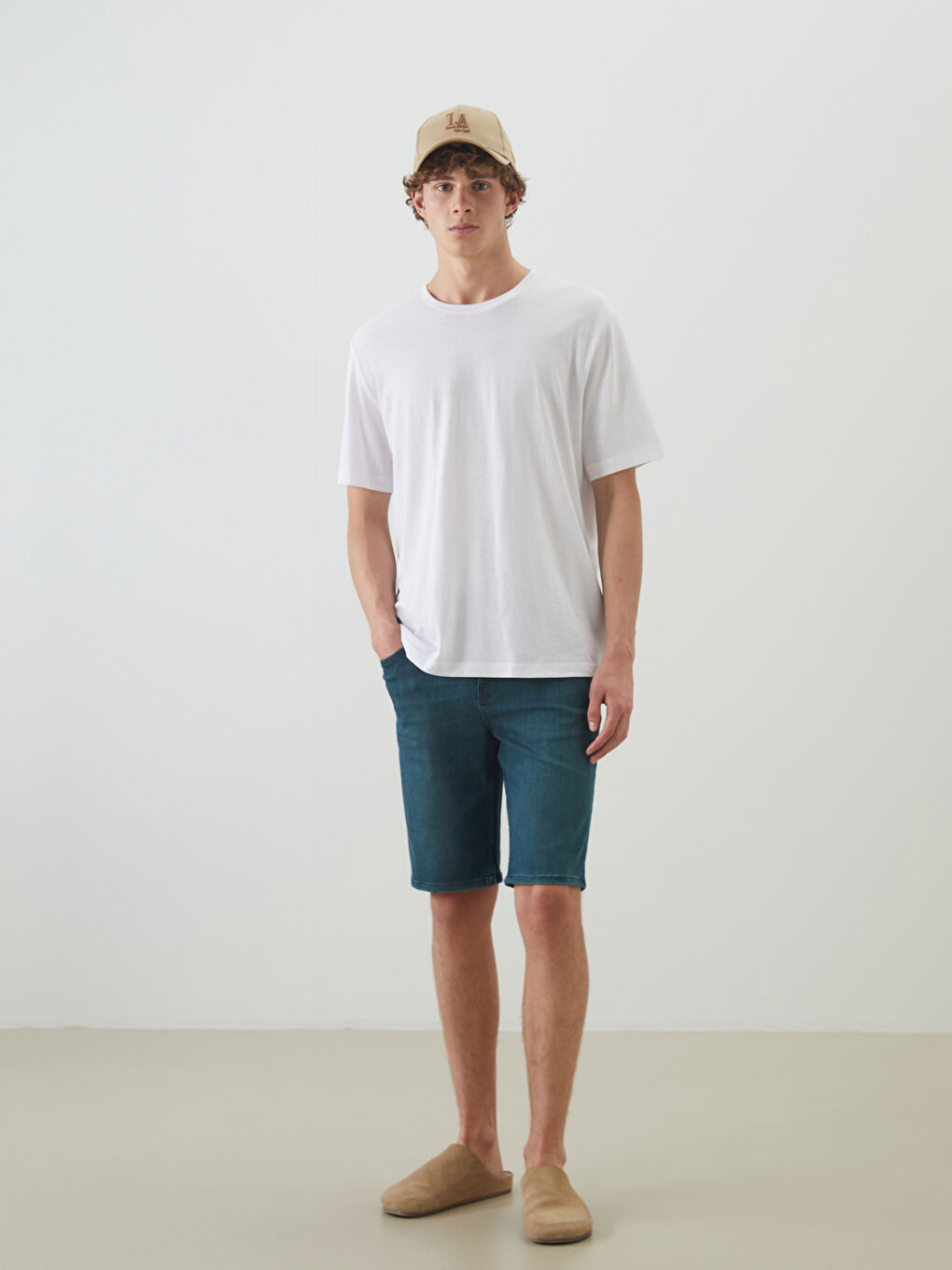 Slim Fit Men's Denim Shorts -S5K973Z8-333