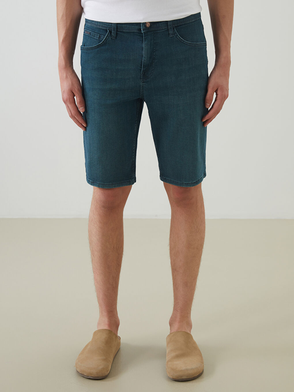 Slim Fit Men's Denim Shorts -S5K973Z8-333