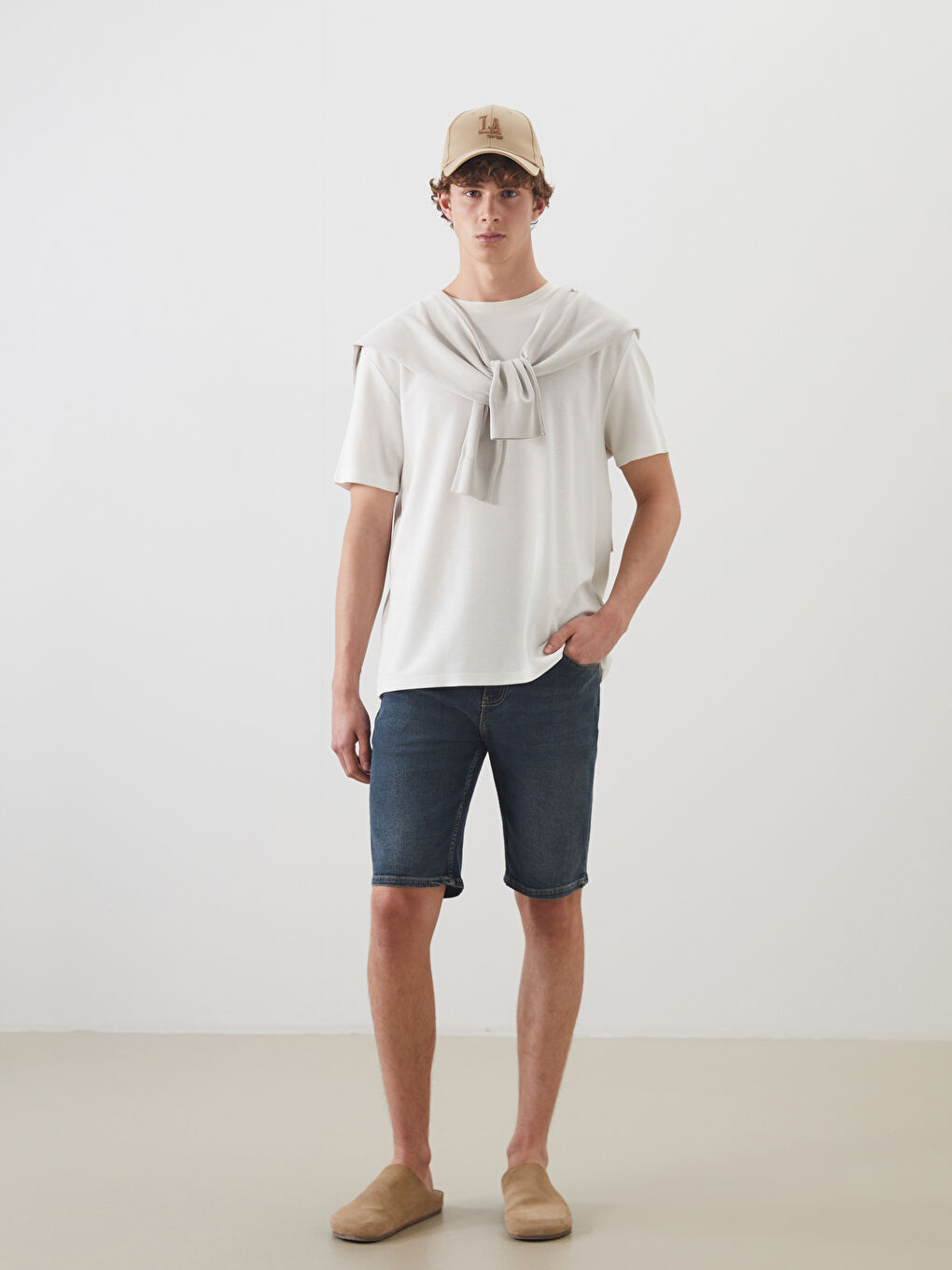 Standard Fit Men's Denim Shorts -S5K975Z8-333