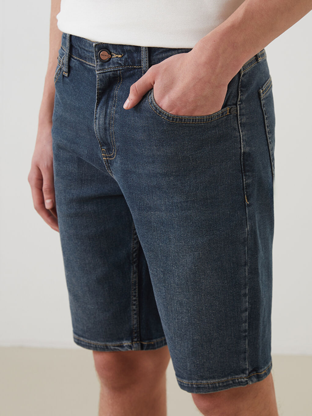 Standard Fit Men's Denim Shorts -S5K975Z8-333