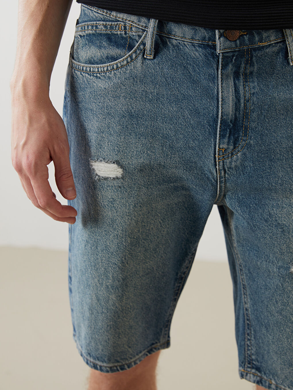 Standard Fit Men's Jean Shorts -S5K976Z8-333