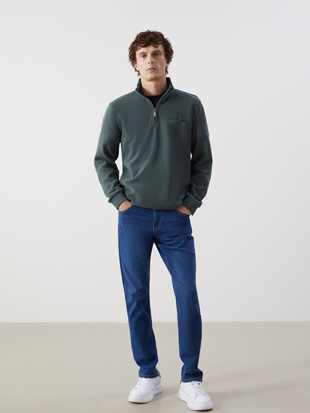 Slim Fit Men's Denim Trousers -S5K990Z8-507