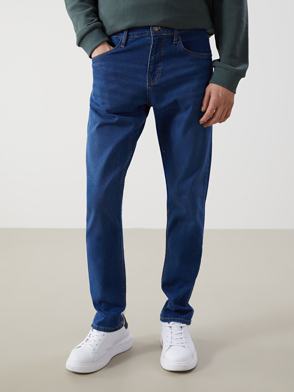 Slim Fit Men's Denim Trousers -S5K990Z8-507