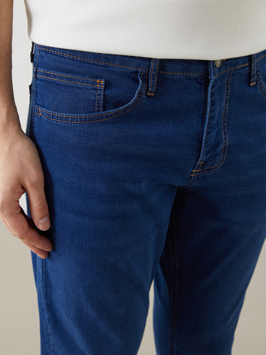 Slim Fit Men's Denim Trousers -S5K995Z8-507