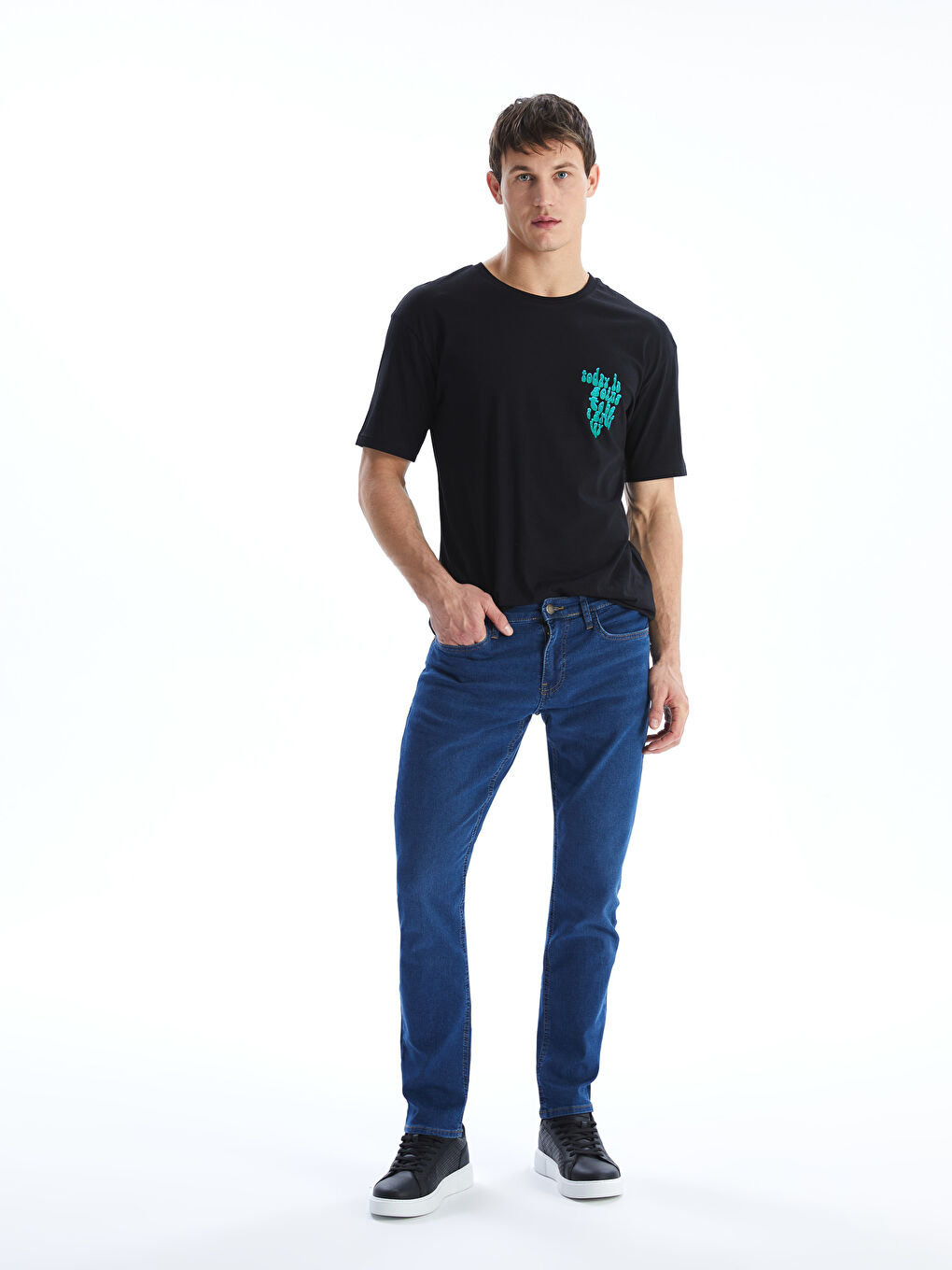 Slim Fit Men's Denim Trousers -S5K998Z8-CWU