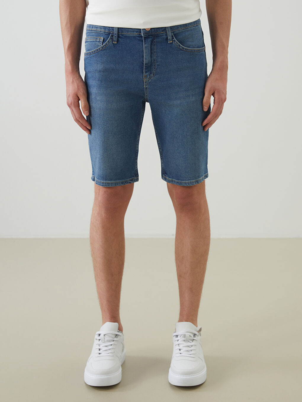 Slim Fit Men's Denim Shorts -S5K999Z8-H45