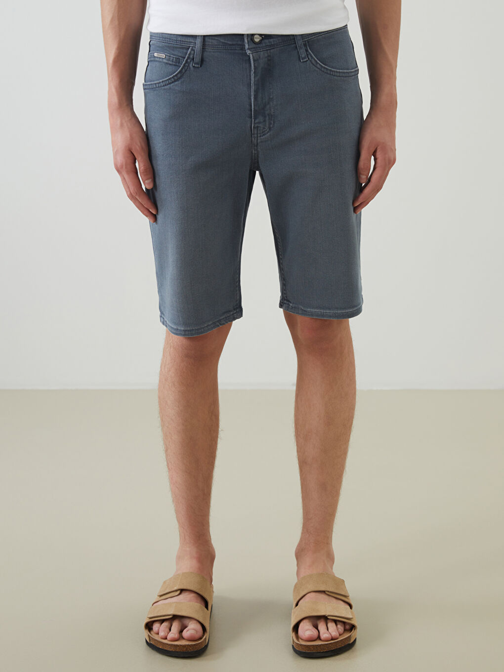 Standard Fit Men's Denim Shorts -S5KA09Z8-GRD