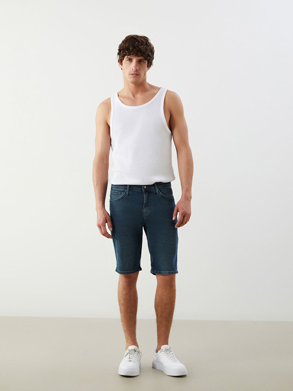 Slim Fit Mens Jean Shorts -S5KA13Z8-309