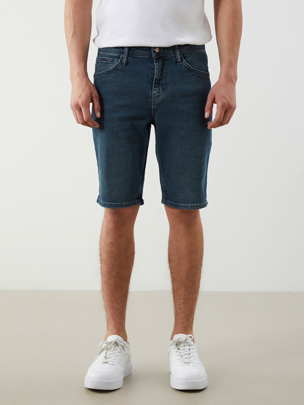 Slim Fit Mens Jean Shorts -S5KA13Z8-309