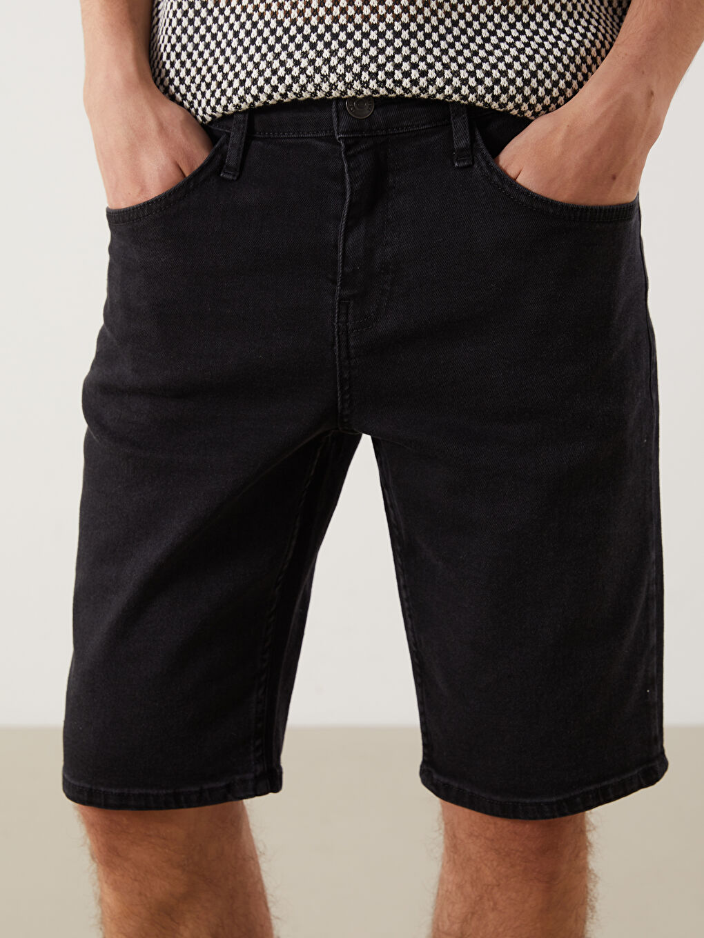Slim Fit Men's Denim Shorts -S5KA14Z8-326