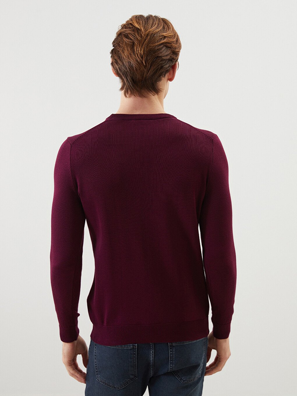 Crew Neck Men's Knitwear Sweater-11