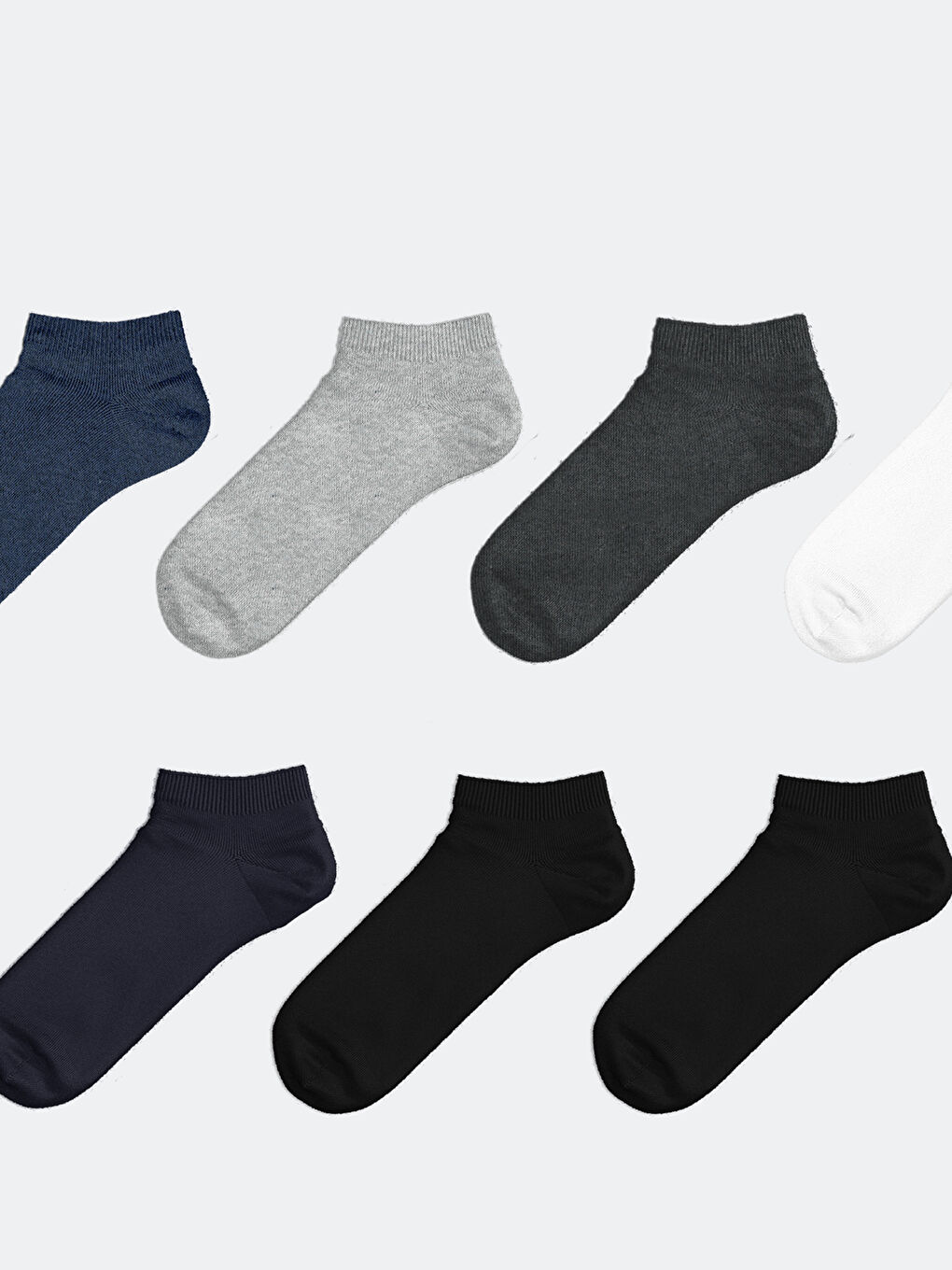 LCW ACCESSORIES Men's Trainer Socks 7 Pack -W52339Z8-M0T