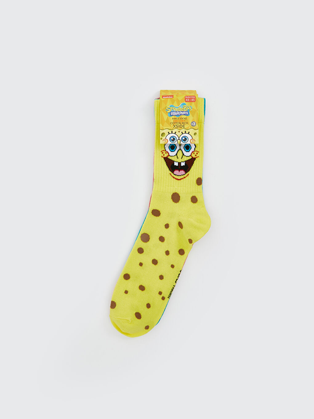 SpongeBob Printed Men's Ankle Socks 3-pack-3