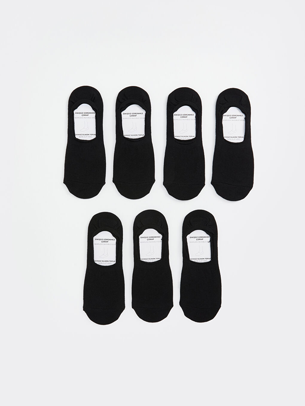 Men's Invisible Socks 7 Pack