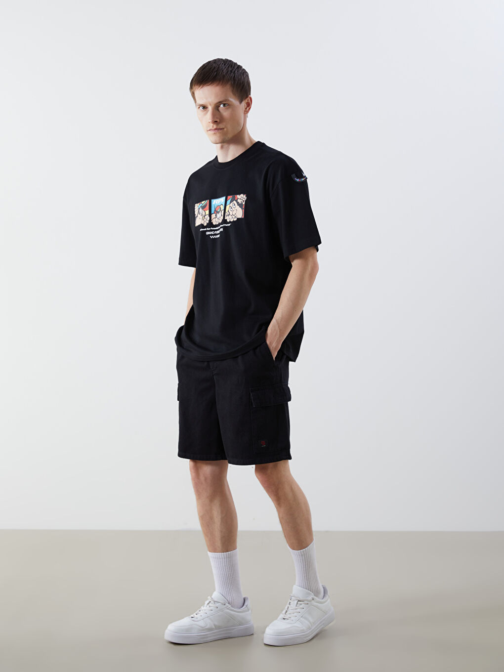Relaxed Fit Men's Denim Shorts -S5KA81Z8-326