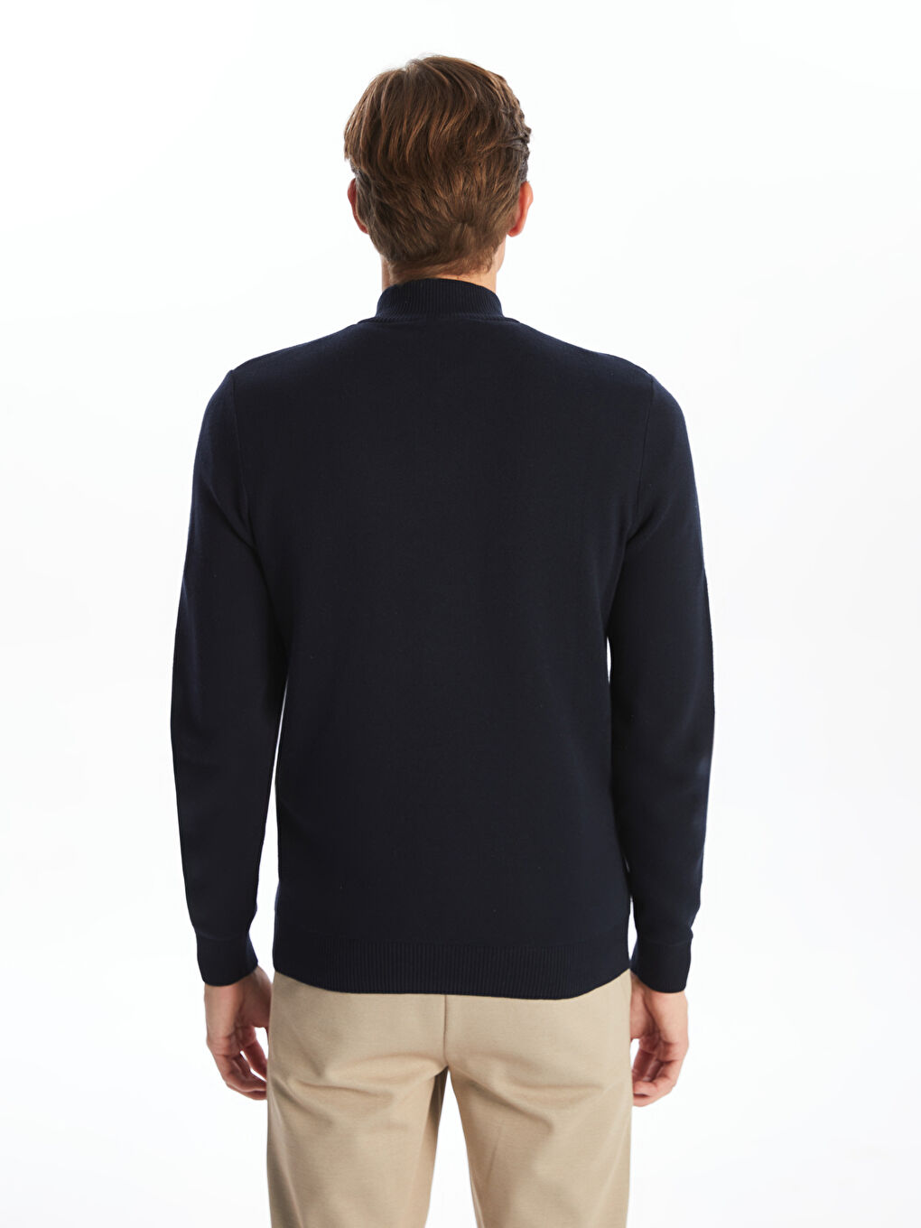 LCWAIKIKI Classic Funnel Neck Long Sleeve Men's Knitwear Sweater -W52460Z8-RFH