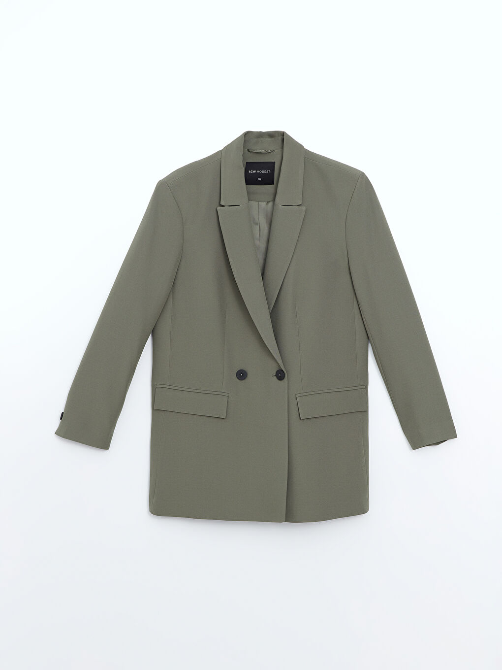 LCW Modest Haki Kadın Blazer Ceket - 4