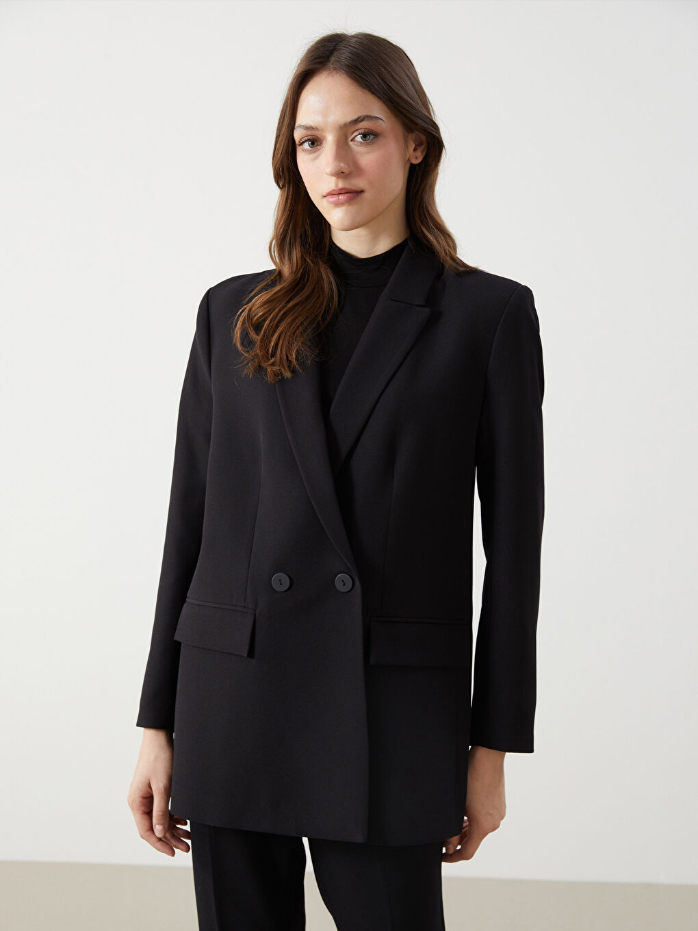 LCW Modest Siyah Kadın Blazer Ceket