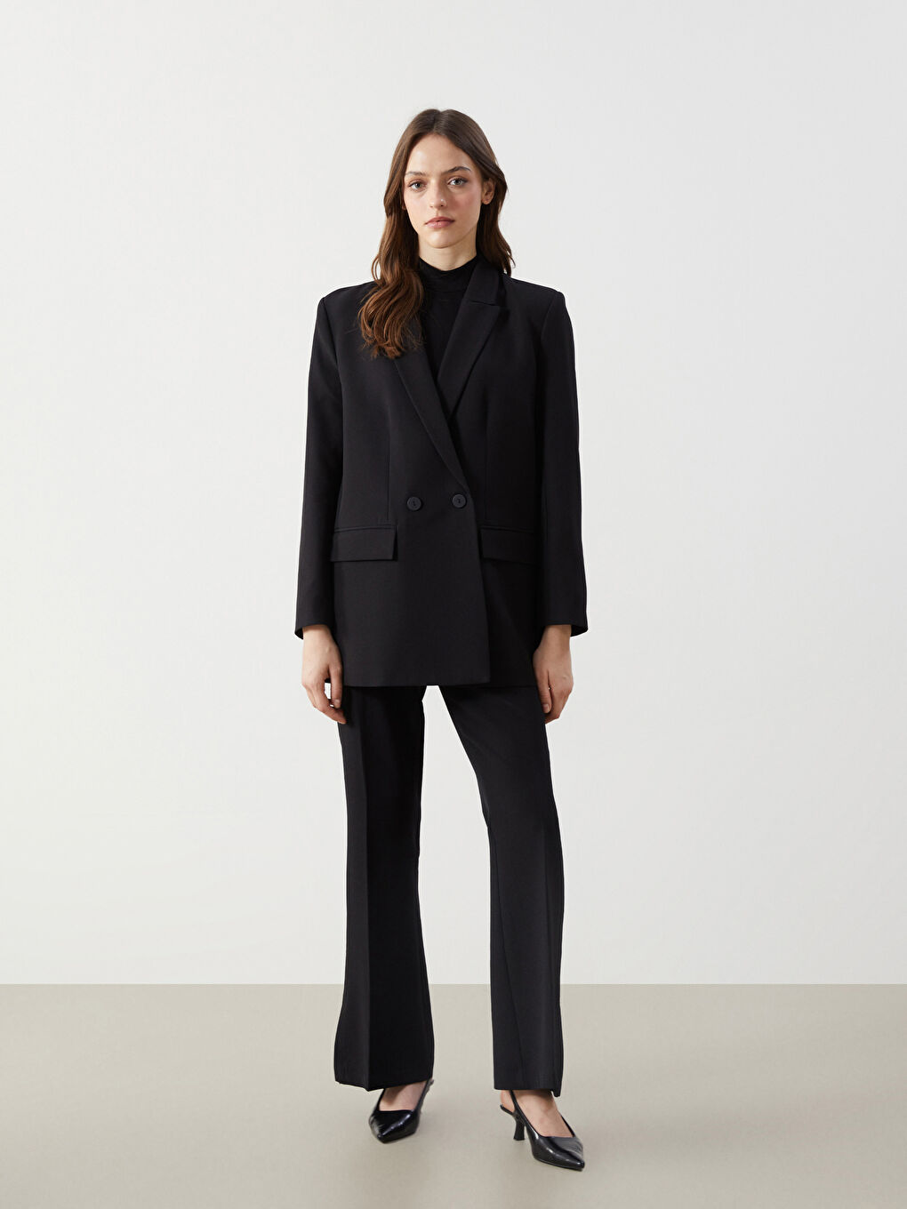 LCW Modest Siyah Kadın Blazer Ceket - 1