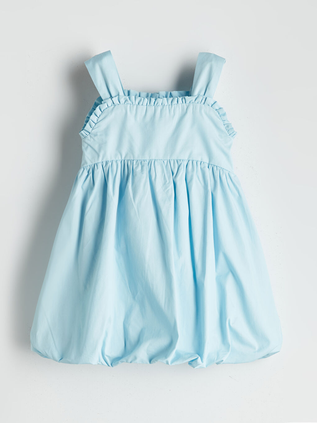 Square Collar Girls' Crinkle Dress -S5KB10Z1-G2P