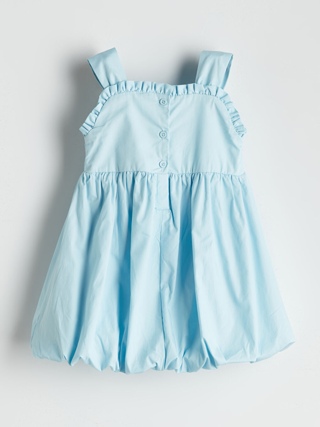 Square Collar Girls' Crinkle Dress -S5KB10Z1-G2P