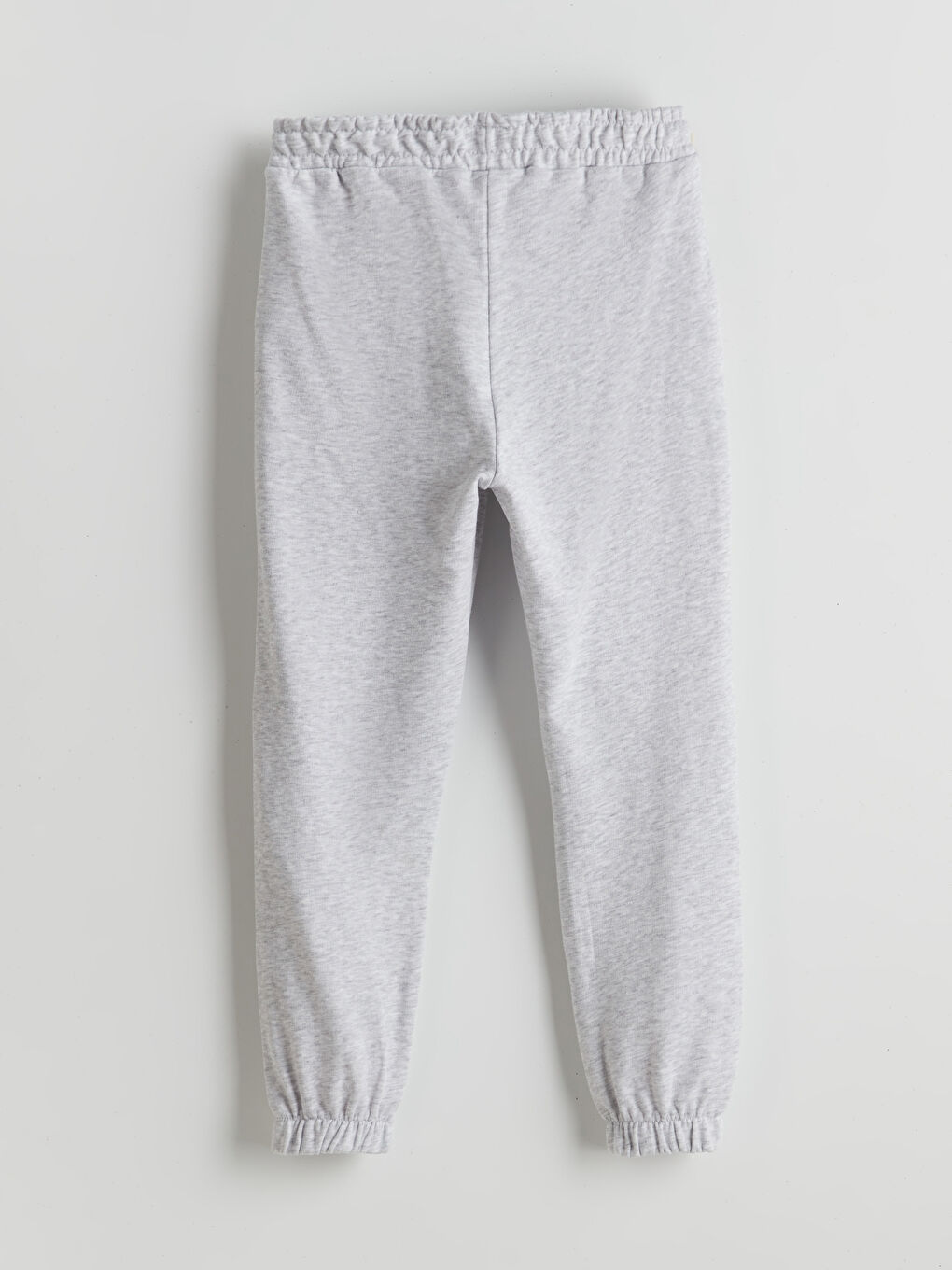 Gri Beli Lastikli Kız Çocuk Jogger Eşofman Altı-1
