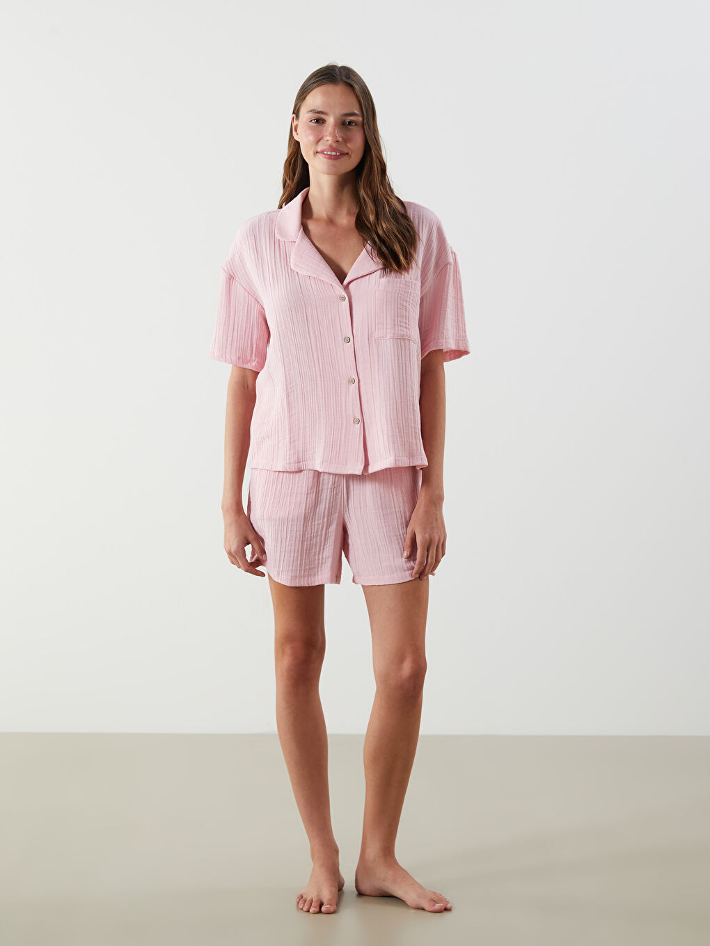 Woman PINK Shortie Pyjama Set -S5KB44Z8-G1W