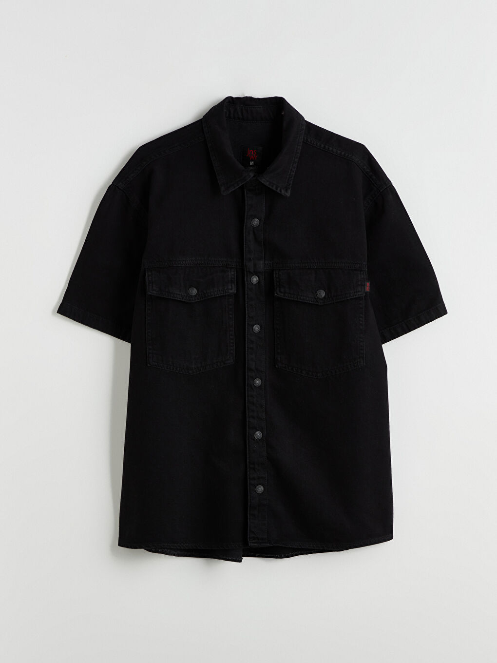 Comfortable Fit Short Sleeve Men's Jean Shirt -S5KB47Z8-326