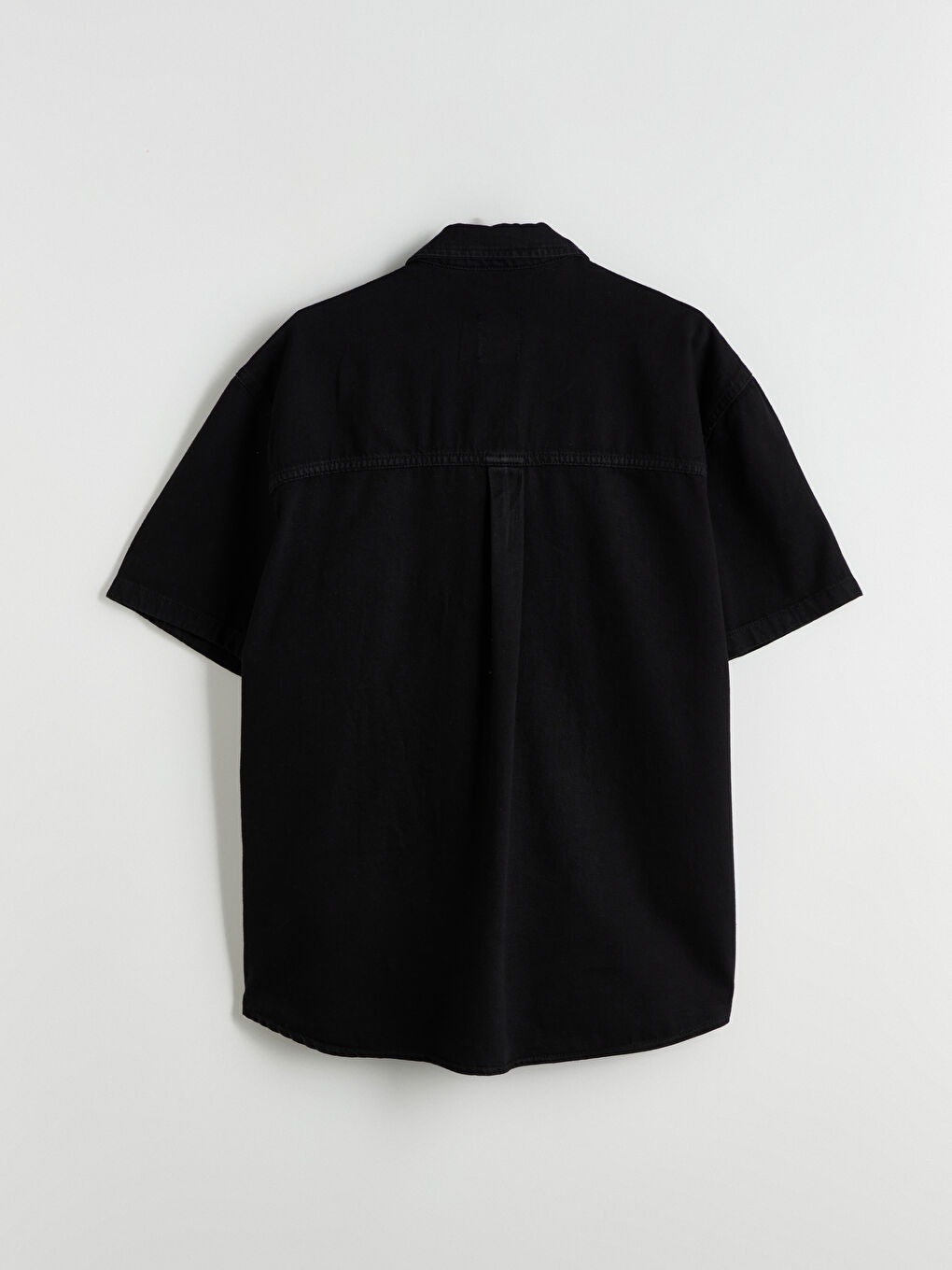 Comfortable Fit Short Sleeve Men's Jean Shirt -S5KB47Z8-326