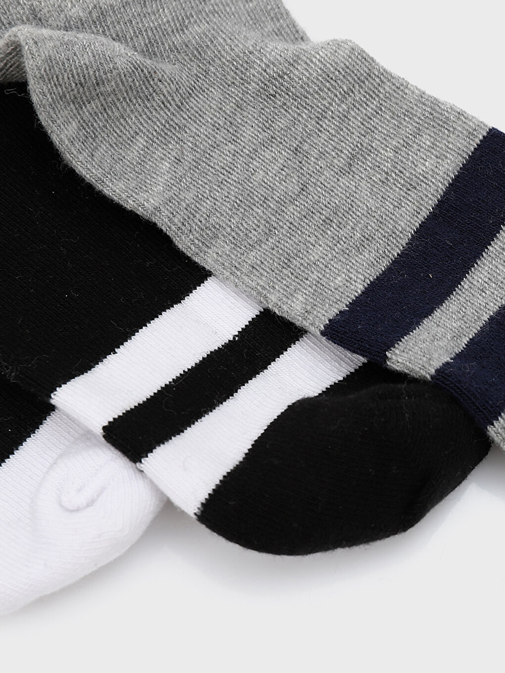 جوارب رياضية مخططة للأولاد - عبوة من ٥ قطع-2
