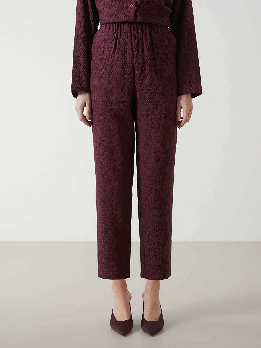 LCW Vision Elasticated Waist Women's Trousers -S5KB81Z8-HQT