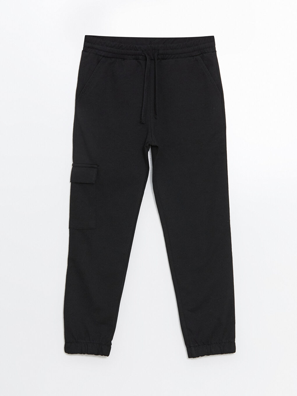 Siyah Beli Lastikli Erkek Çocuk Kargo Eşofman Altı