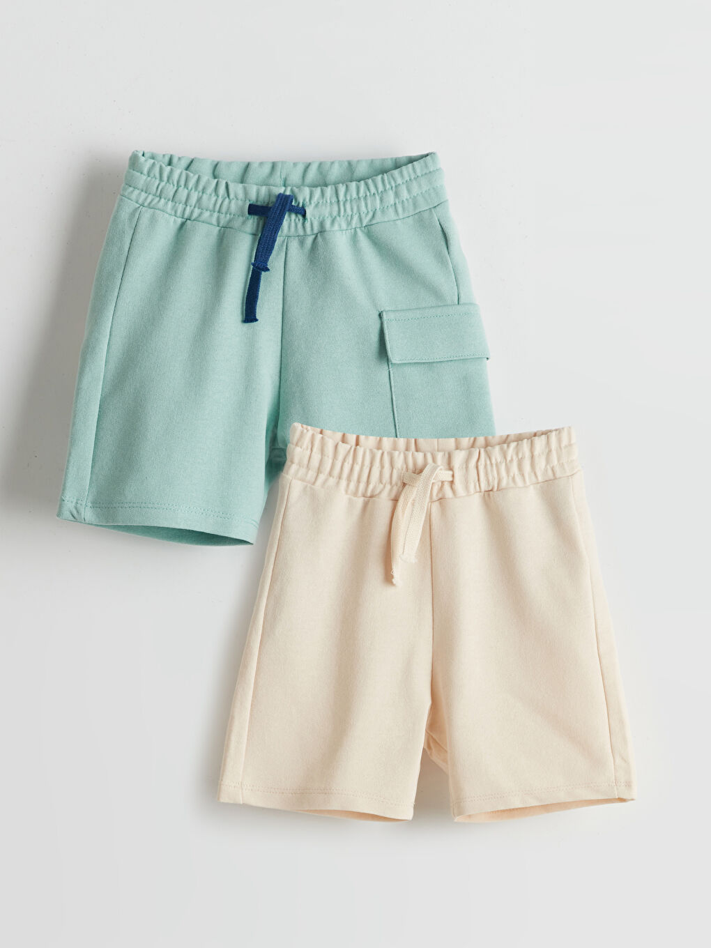 Elasticated Waist Boys' Shorts 2 Pack -S5KC14Z1-CUV